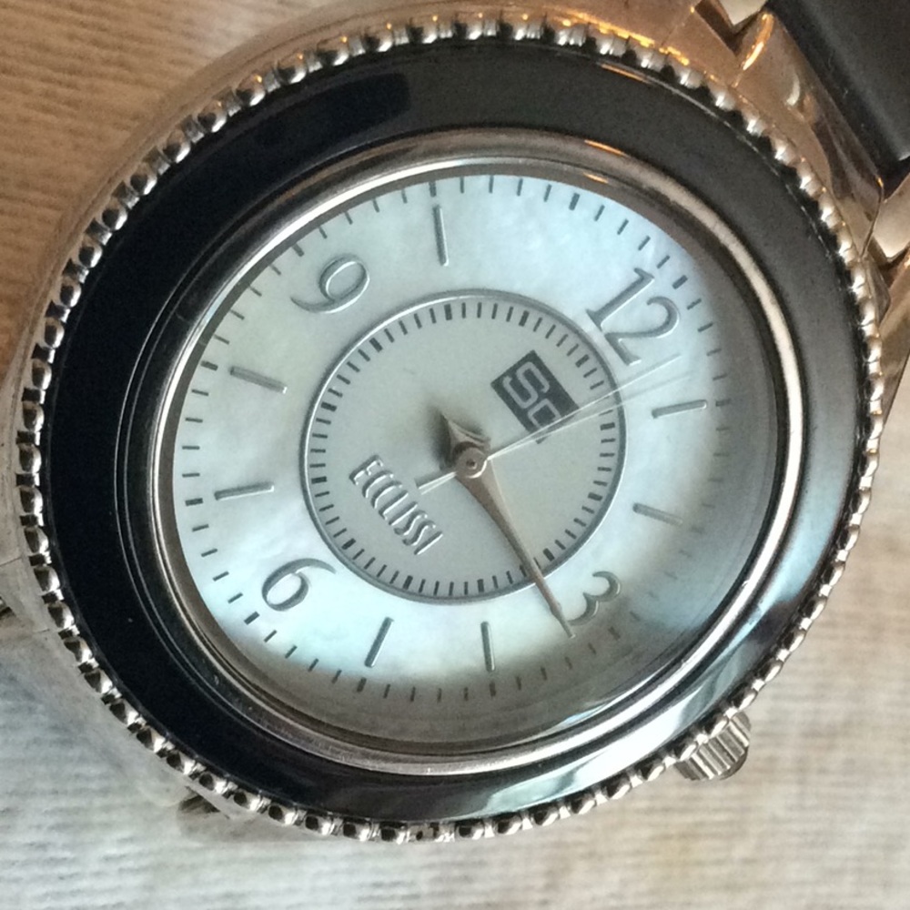 Sterling Silver Ecclissi MOP Quartz Watch